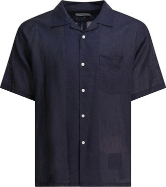 Nonnative Camicia con colletto alla coreana - Blu