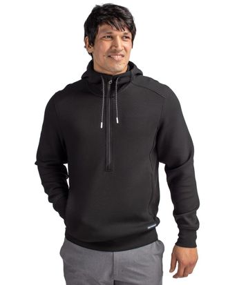 Cutter & Buck Roam Epic Versatility Half Zip Recycled Mens Hooded Pullover