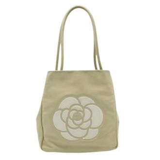 Chanel Pre-owned Tote Bags, female, Beige, Size: ONE SIZE Pre-owned Camellia Shoulder Tote