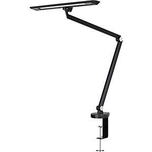 Styro L&aacute;mpara De Escritorio Led Circonita Aluminio.abs.eisen.pc Negro H.820mm Con Pinza