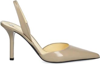 Proenza Schouler 10 mm slingback pumps met puntige neus - Beige