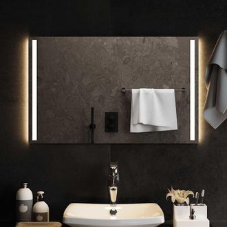 vidaXL Espejo De Ba&ntilde;o Con Led 80x50 Cm Vidaxl