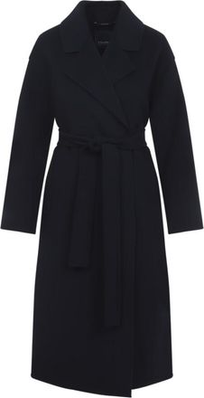 Max Mara Blue Long Wrap Coat