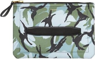 Tom Ford Pre-owned Clutches, male, Multicolor, Size: ONE SIZE Pre-owned Small Handle Portfolio Leather Clutch Bag