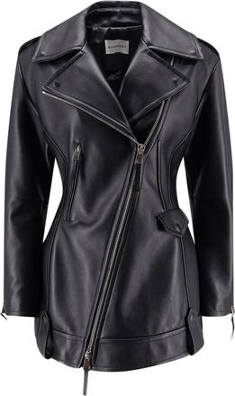 Givenchy Leather Jackets, female, Black, XS, Cinched Biker Jacket
