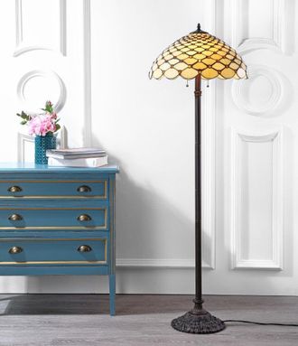 Jonathan Y Designs Lee Tiffany-Style 62 LED Floor Lamp