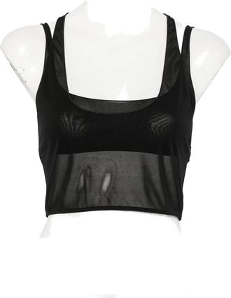 Gucci Sheer-panel Racerback Top