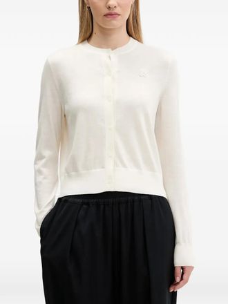 HUGO BOSS Vest met knoopsluiting en logodetail - Beige