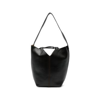 Hereu Riba Leather Bucket Bag