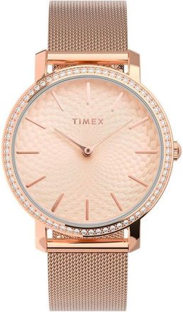 Timex Transcend Quartz Rose Gold Dial Ladies Watch TW2V52500