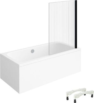 Villeroy & Boch Ba&ntilde;era Recta Villeroy & Boch Architectura Con Patas Acr&iacute;lica 190 X 90 Cm + Mampara De Ba&ntilde;era Derecha Aurys Raywall Cromada