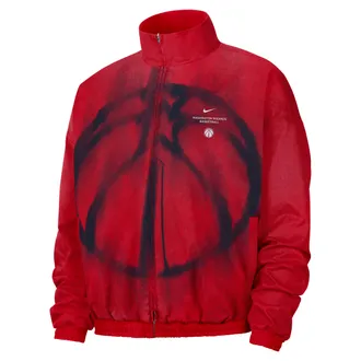 Nike Mens Washington Wizards Standard Issue Basketball Woven Jacket in Red | II6297-657