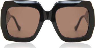 Gucci GG1022S 005 Womens Sunglasses Black Size 54 - Free RX Lenses - Free RX Lenses