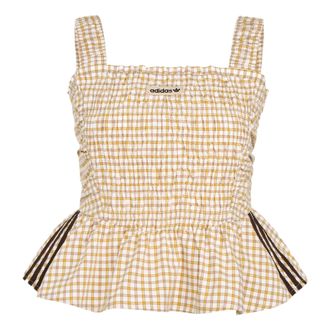 adidas (WMNS) adidas Plaid Vest Asia Sizing Yellow KX7036