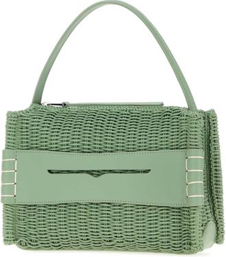 J.W.Anderson Womens Pastel Green Leather Loafers Handbag Sage Borse A Tracolla Bag