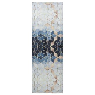 vidaXL Pasillo De Alfombra Lesaka Plateado 100 X 100 Cm Vidaxl