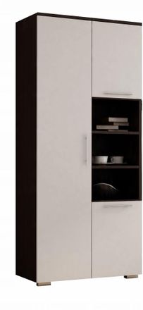 OEM Armadio Apollo, Appendiabiti, Mensola, 80 Cm, Weng&eacute;, Bianco Opaco