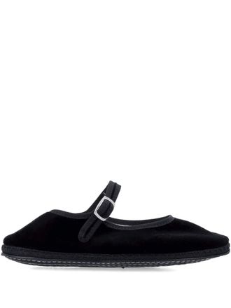 Drogheria Crivellini Mary Jane ballet flats - women - Rubber/Polyester/Fabric - 36 - Black