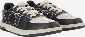 Amiri Mens Leather Sneakers Black Trainers
