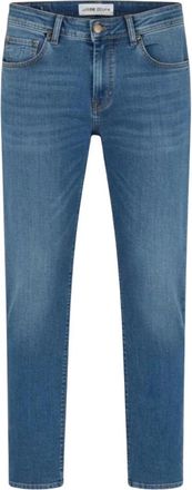 Jacob Cohen Scott Cropped Slim Jeans - Heren - Cropped Jeans - Blauw - W34 - Katoen - Jeans