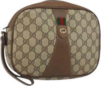 Gucci Pre-owned Vintage Crossbody Tas - Dames - Vintage Schoudertas - Beige - ONE Size - Vintage