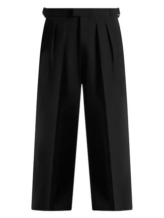 Mani&egrave;re De Voir Pierre pleated tailored trousers - Black