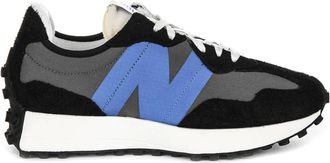 New Balance Sneakers, male, Multicolor, 4 1/2 UK, Retro Style Grey Black Trainers