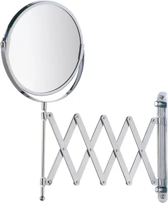 OEM Espejo De Tocador De Pared - Brazo Telesc&oacute;pico Ajustable, Dise&ntilde;o Cromado, Pr&aacute;ctico Y Elegante