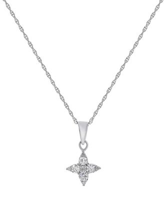 Diana M. Jewels Fine Jewelry 14K 0.25 Ct. Tw. Diamond Necklace