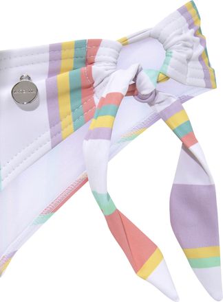 Lascana Triangel-Bikini LASCANA, Damen, Gr. 34, Cup A/B, blau (blau, rosa), Recycling-Polyamid, gestreift, Bikini-Sets Triangel-Bikini, im Streifen-Look