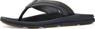 Olukai Akeu Mens Sandals Black/Black : 11 D - Medium, Synthetic
