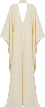 Taller Marmo Abito lungo Ooo con scollo a V - Toni neutri