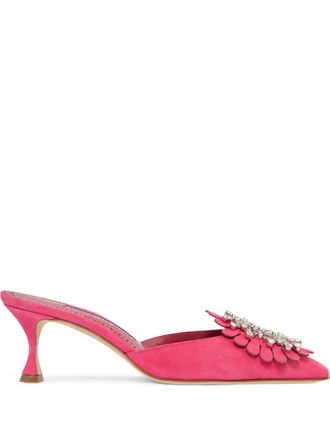 Manolo Blahnik Mules Shog 50mm - Rosa