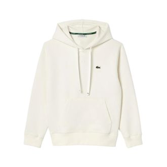 Lacoste Cr&egrave;me Hoodie voor Vrouwen Aw 24 - Dames - Hoodies - Beige - L - Hoodies & sweatvesten