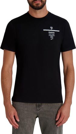Karl Lagerfeld City Karl Graphic T-Shirt in Black at Nordstrom Rack, Size Medium