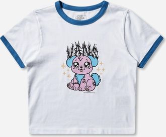 Vans Women s Puppy Ringer Tee White