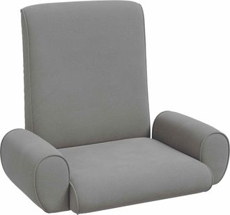 vidaXL Sill&oacute;n Ajustable Gris Oscuro Terciopelo Granuloso Vidaxl