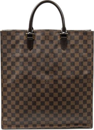 Louis Vuitton Borsa tote a quadri - Marrone