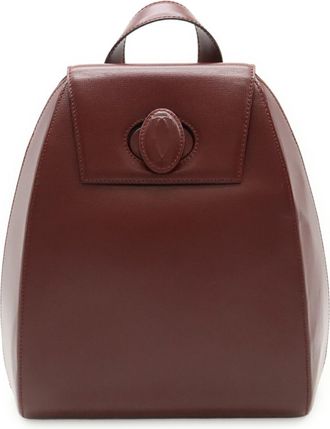 Cartier Bordeaux Leather Backpack (Pre-Owned)