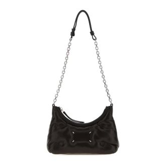 Maison Margiela Leather Shoulder Bag - female - Maison Margiela - Shoulder Bags - Black - ONE SIZE - Bags