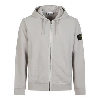 Stone Island Sweatshirt - Heren - Vesten met rits - Grijs - M - Hoodies & sweatvesten