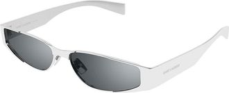 Saint Laurent SL 739 001 Mens Sunglasses Silver Size 57 - Free RX Lenses - Free RX Lenses