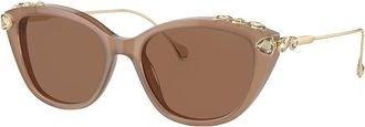 Swarovski SK 6010 2002OK 53mm Womens Cat-Eye Sunglasses