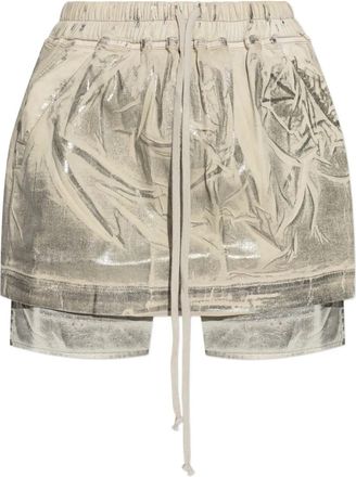 Rick Owens Gonna con effetto metallizzato - Toni neutri