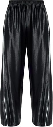 Alexander Wang elasticated-waistband trim-detal trousers - Black