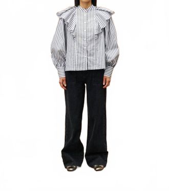 FRNCH Achillee Long Sleeve Shirt In Anthracite