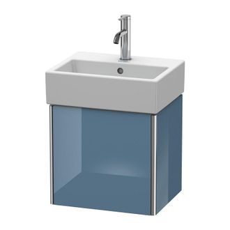 Duravit Duravit Xsquare Vanity Unidad De Pared 43.4x34.0 Cm, 1 Puerta, Bisagra A La Derecha, Para Lavabo Vero Air 072445, Color (frente/cuerpo): Laca De Alto 