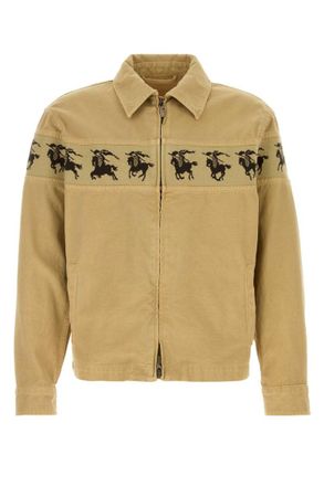 Burberry Mustard Shirt Collar Jacket
