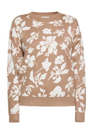 Usha Jumper Dames taupe/gebroken wit