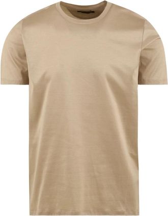 Moorer Mike T-shirt - Heren - T-shirts - Beige - L - Katoen - Tops